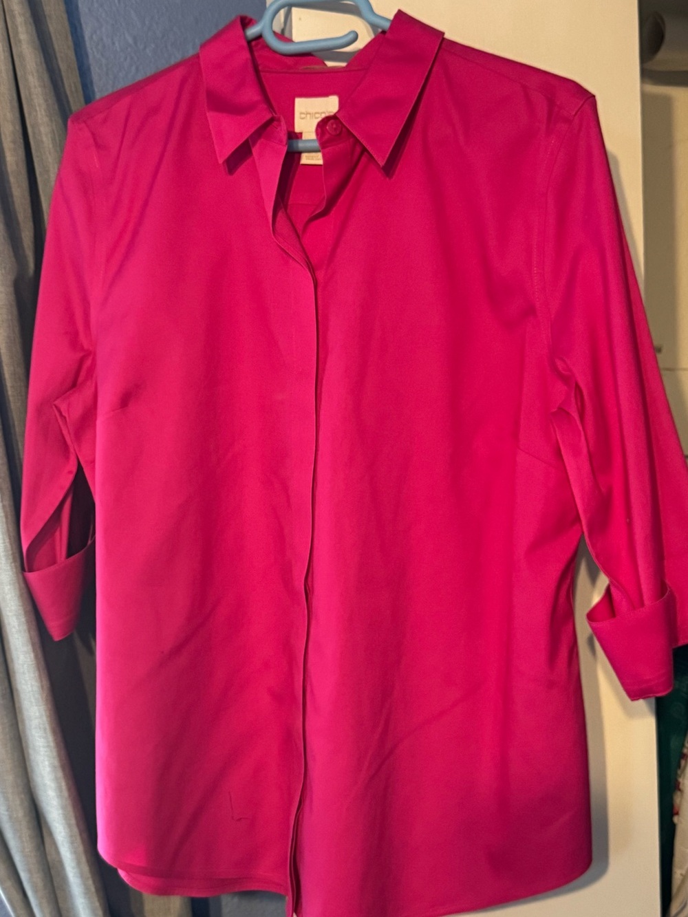 Chico's Hot Pink Button-Down Shirt